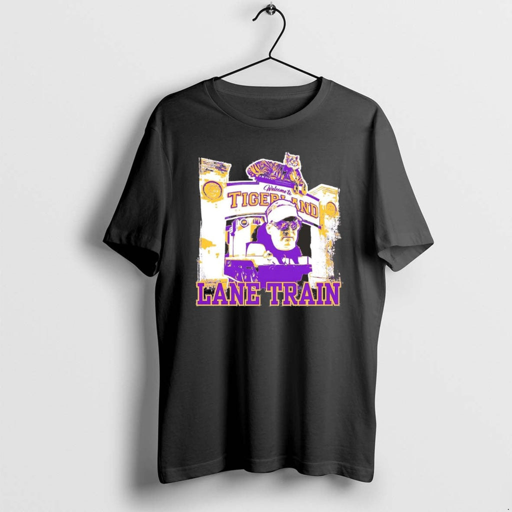 Official Lane Kiffin Welcome To Tigerland Train - Adult & Kids T-Shirts, Sweatshirts & Hoodies apparel design preview 1