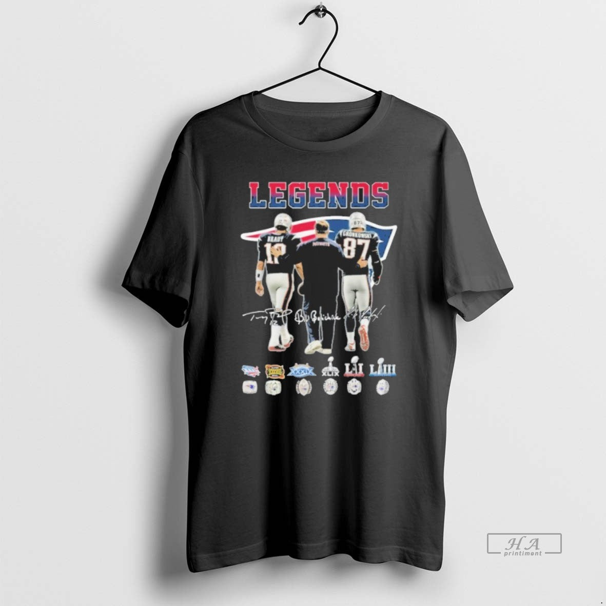 Official Legends Brady Gronkowski Player Signature - Adult & Kids T-Shirts, Sweatshirts & Hoodies apparel design preview 1