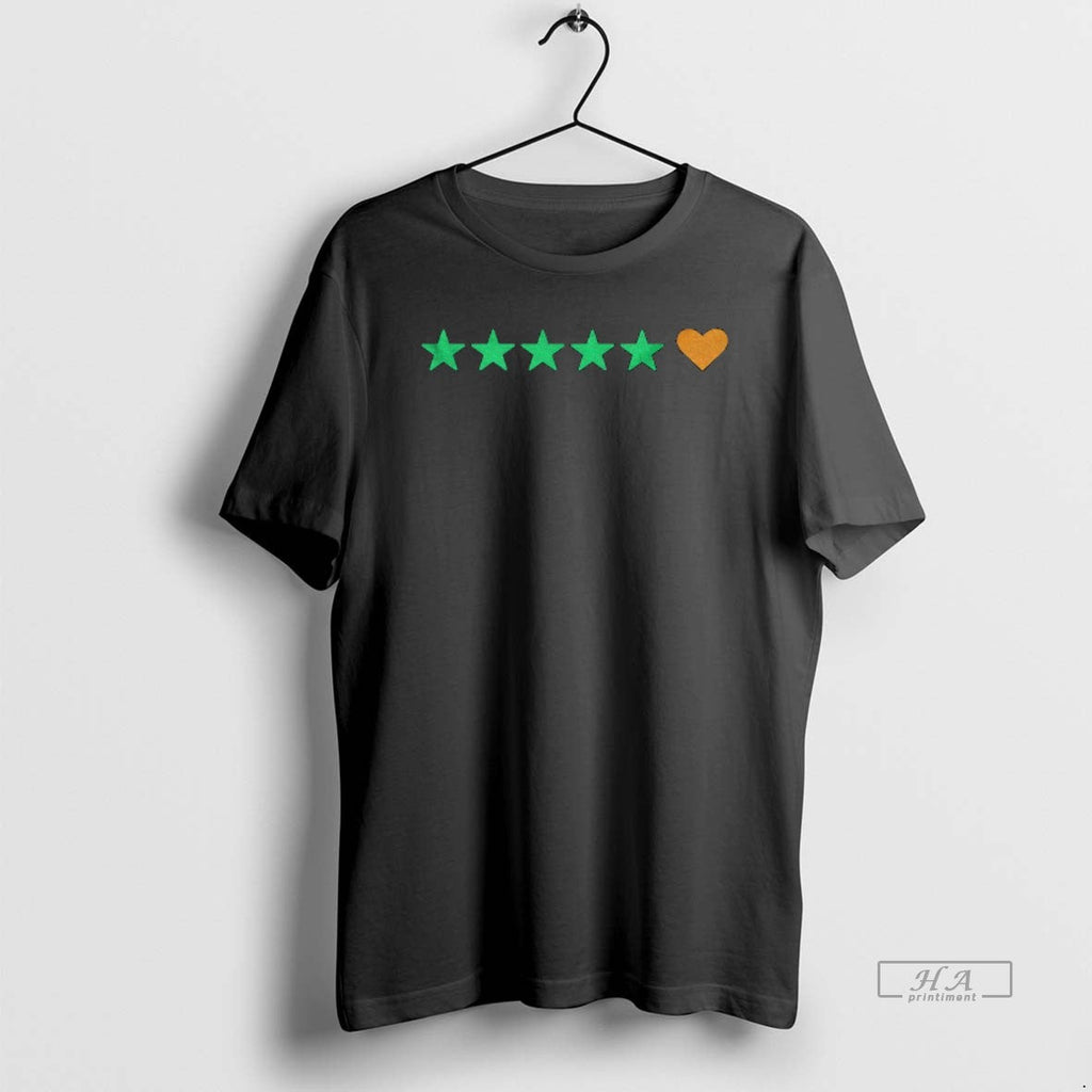 Official Letterboxd 5 Stars Heart - Adult & Kids T-Shirts, Sweatshirts & Hoodies apparel design preview 1