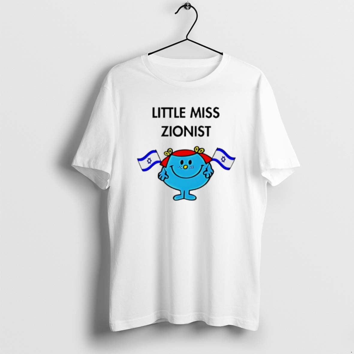 Official Little Miss Zionist Jew Flag - Adult & Kids T-Shirts, Sweatshirts & Hoodies apparel design preview 1
