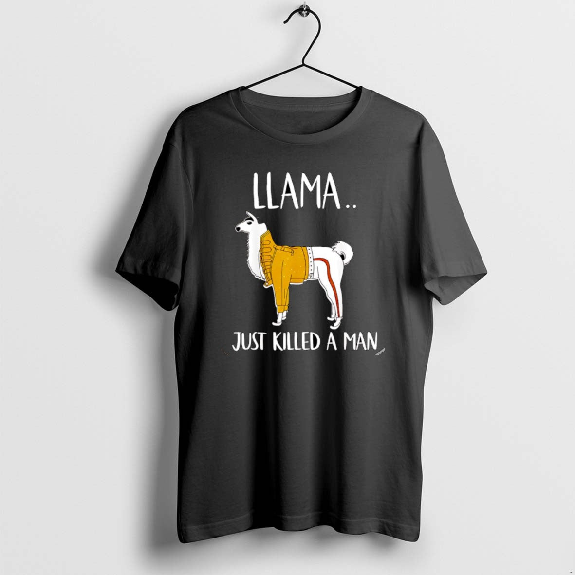 Official Llama Just Killed A Man Christmas - Adult & Kids T-Shirts, Sweatshirts & Hoodies apparel design preview 1