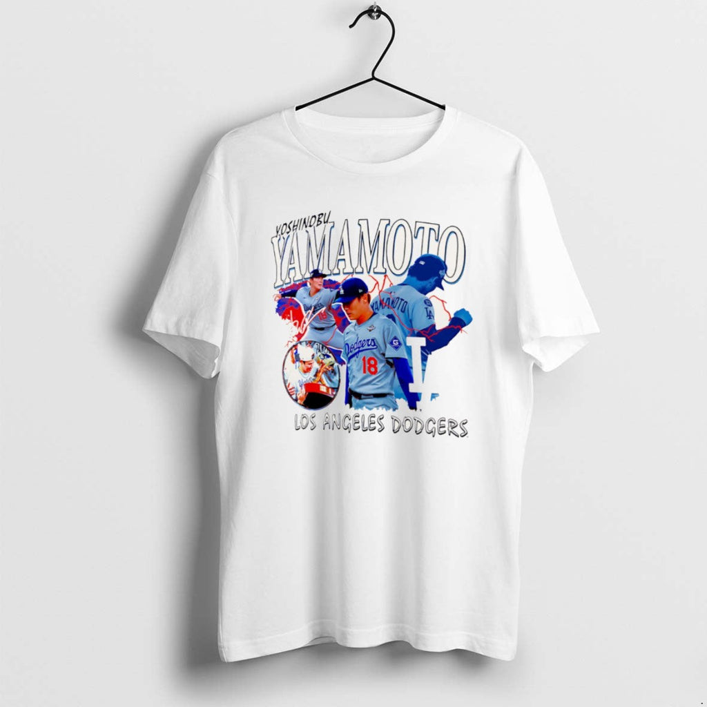 Official Los Angeles Dodgers Yoshinobu Yamamoto Cream - Adult & Kids T-Shirts, Sweatshirts & Hoodies apparel design preview 1