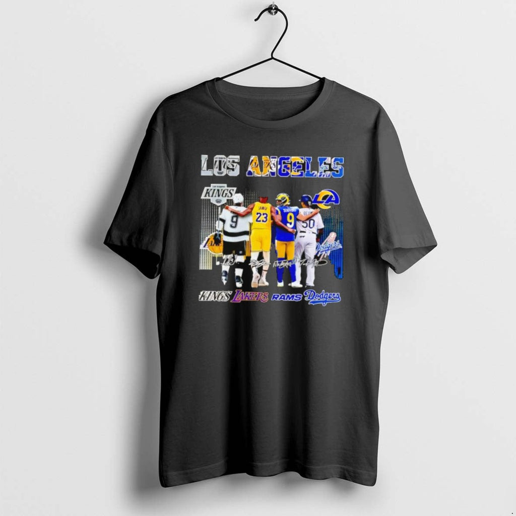 Official Los Angeles Kings Dodgers Rams Lakers All - Adult & Kids T-Shirts, Sweatshirts & Hoodies apparel design preview 1