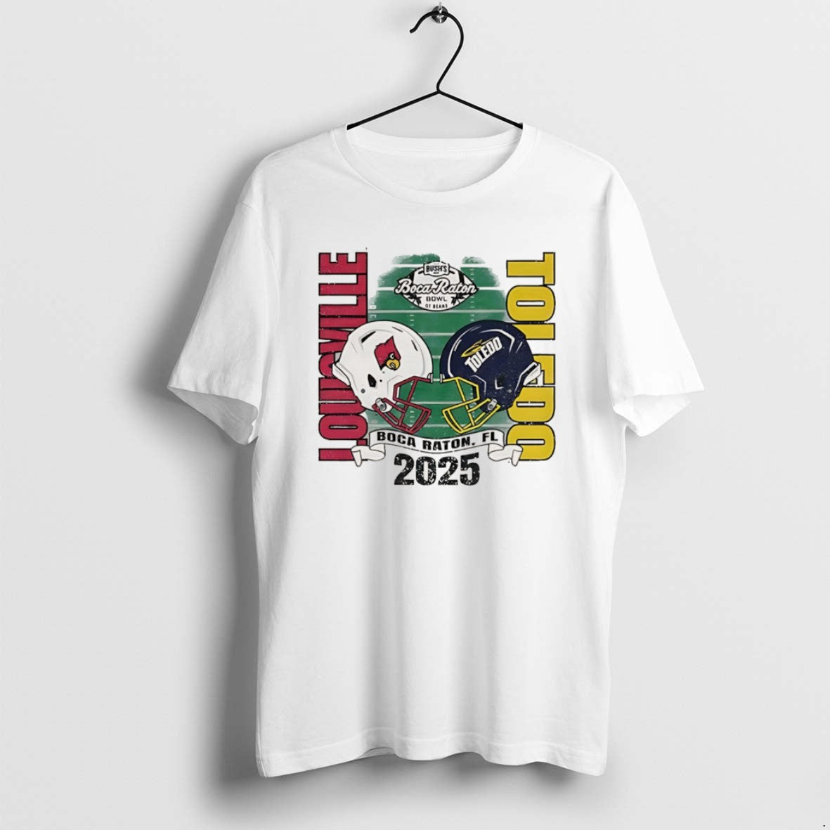 Official Louisville Cardinals Vs Toledo 2025 Boca - Adult & Kids T-Shirts, Sweatshirts & Hoodies apparel design preview 1