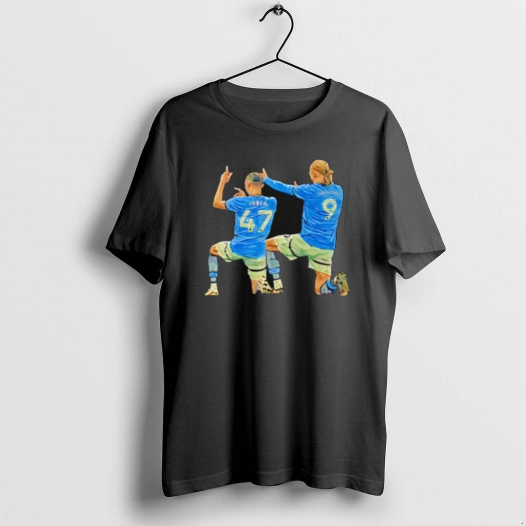 Official Manchester City Haaland And Phil Foden - Adult & Kids T-Shirts, Sweatshirts & Hoodies apparel design preview 1