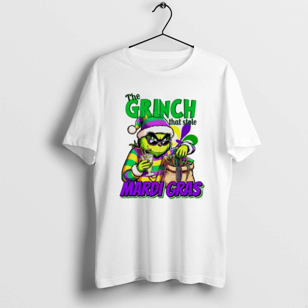 Official Mardi Gras Grinch That Stole - Adult & Kids T-Shirts, Sweatshirts & Hoodies apparel design preview 1