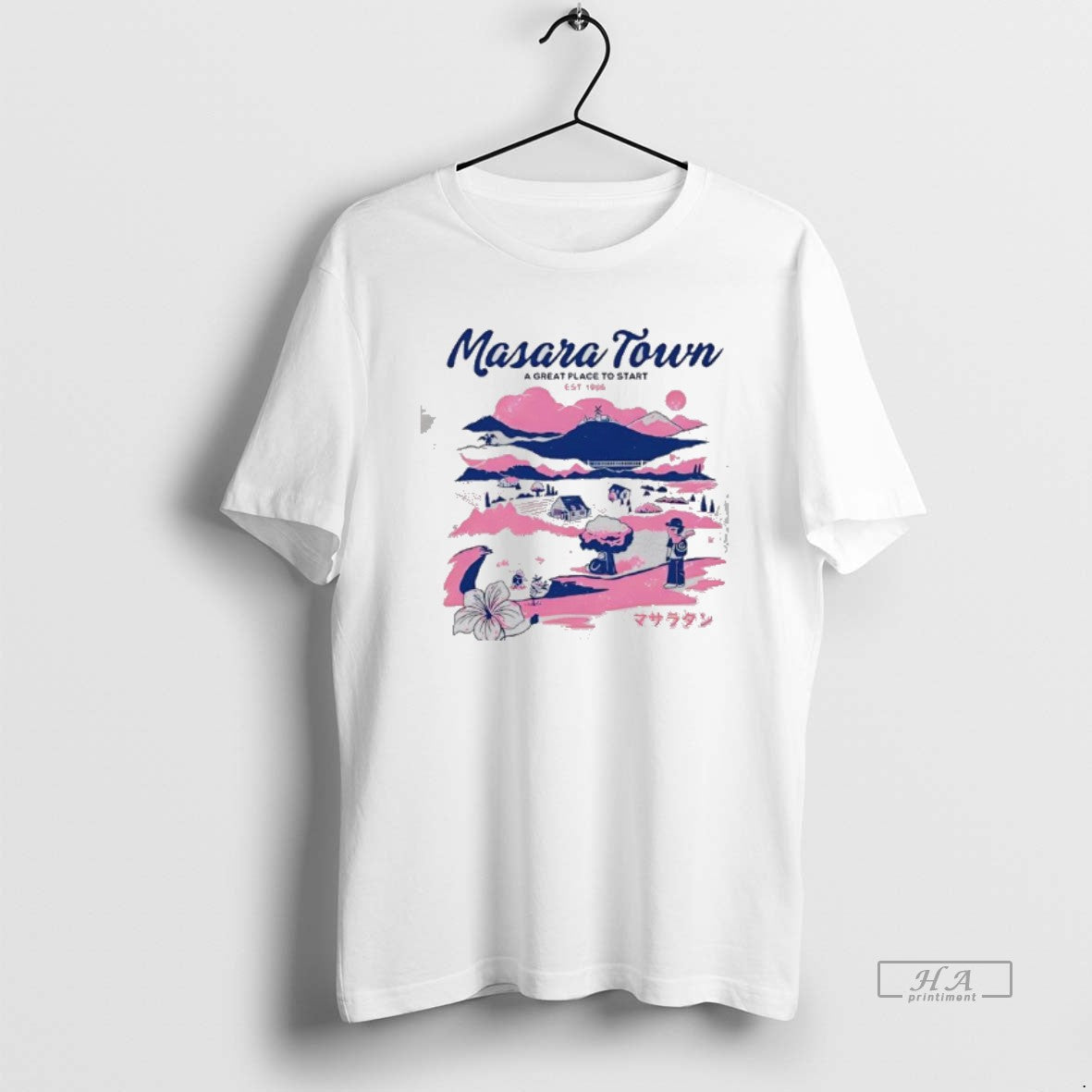 Official Masara Town A Great Place To Start Est 1996 - Adult & Kids T-Shirts, Sweatshirts & Hoodies apparel design preview 1