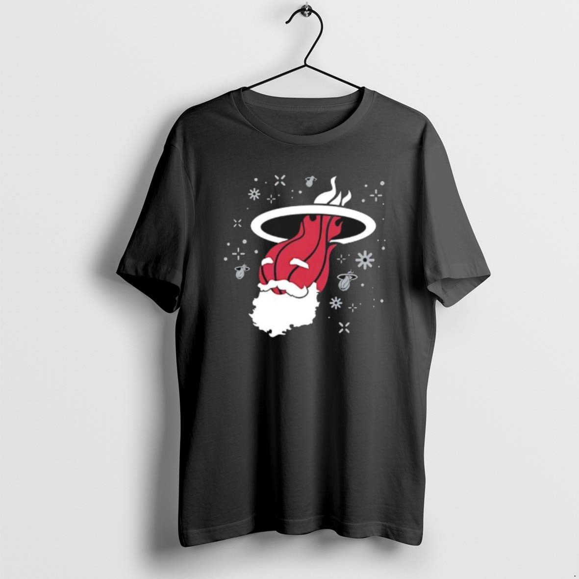 Official Miami Christmas Ho Heat - Adult & Kids T-Shirts, Sweatshirts & Hoodies apparel design preview 1