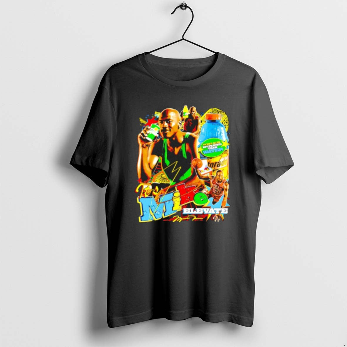 Official Michael Thirst Like Mike Elevate Graphic - Adult & Kids T-Shirts, Sweatshirts & Hoodies apparel design preview 1
