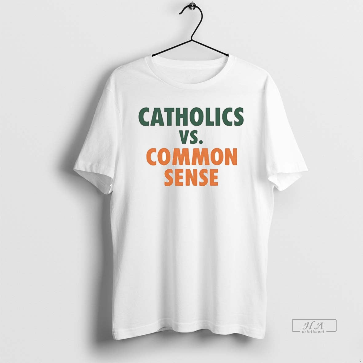 Official Mike Ryan Wearing Catholics Vs Common Sense - Adult & Kids T-Shirts, Sweatshirts & Hoodies apparel design preview 1