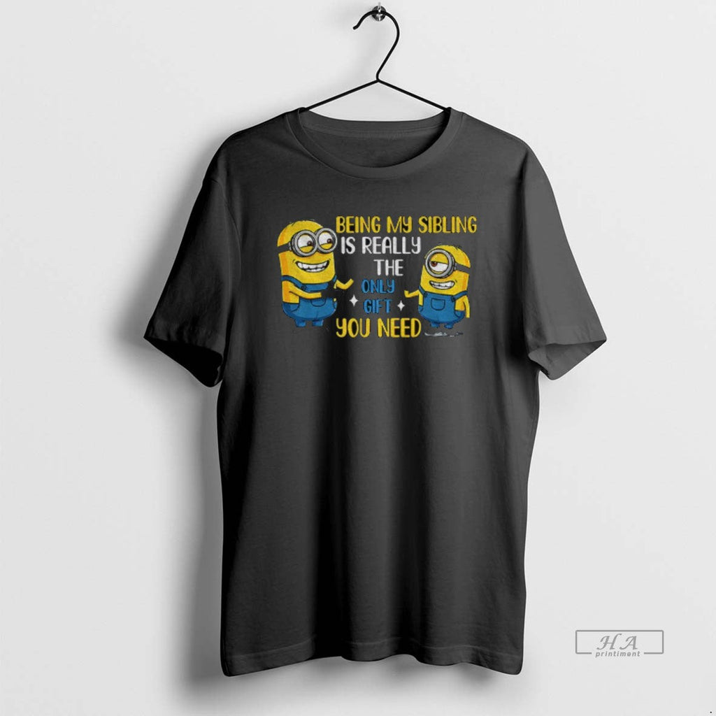 Official Minion Being My Sibling Is Really The Only - Adult & Kids T-Shirts, Sweatshirts & Hoodies apparel design preview 1