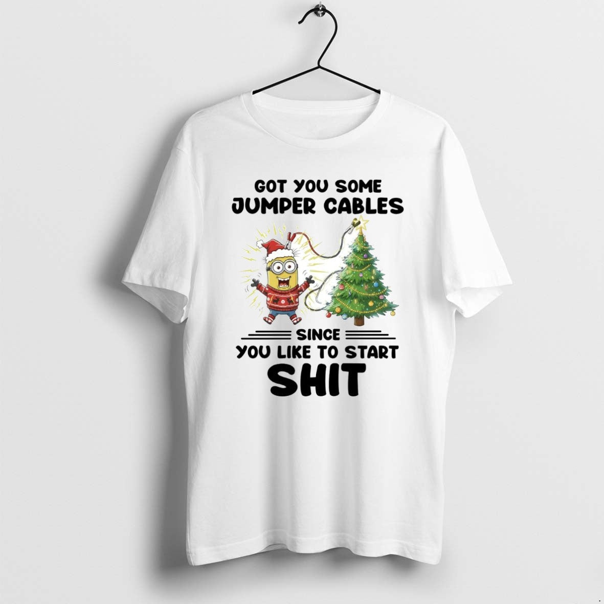 Official Minion Got You Some Jumper Cables Since Like - Adult & Kids T-Shirts, Sweatshirts & Hoodies apparel design preview 1