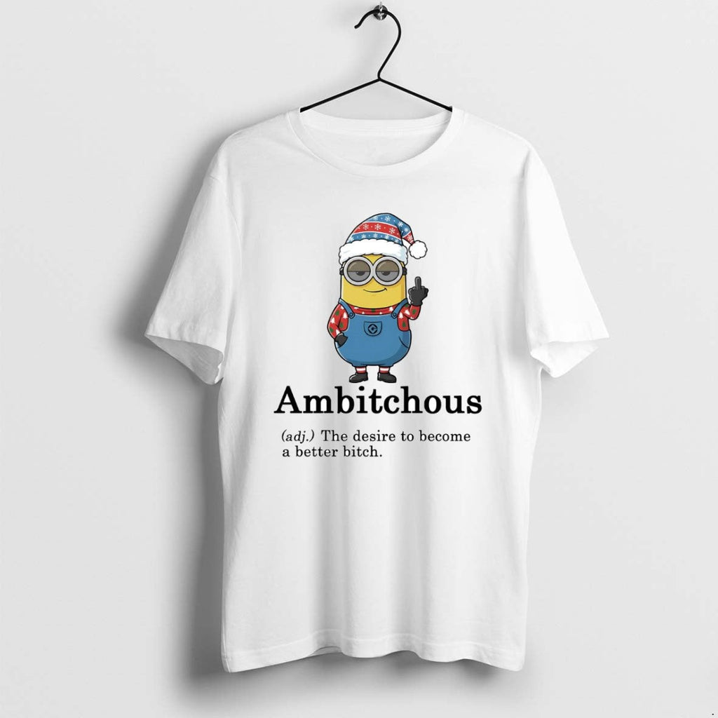 Official Minion Middle Finger Ambitchous The Desire - Adult & Kids T-Shirts, Sweatshirts & Hoodies apparel design preview 1