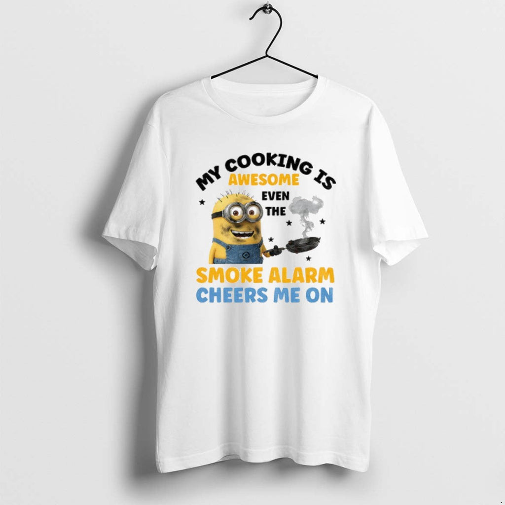 Official Minion My Cooking Is Awesome Even The Smoke - Adult & Kids T-Shirts, Sweatshirts & Hoodies apparel design preview 1