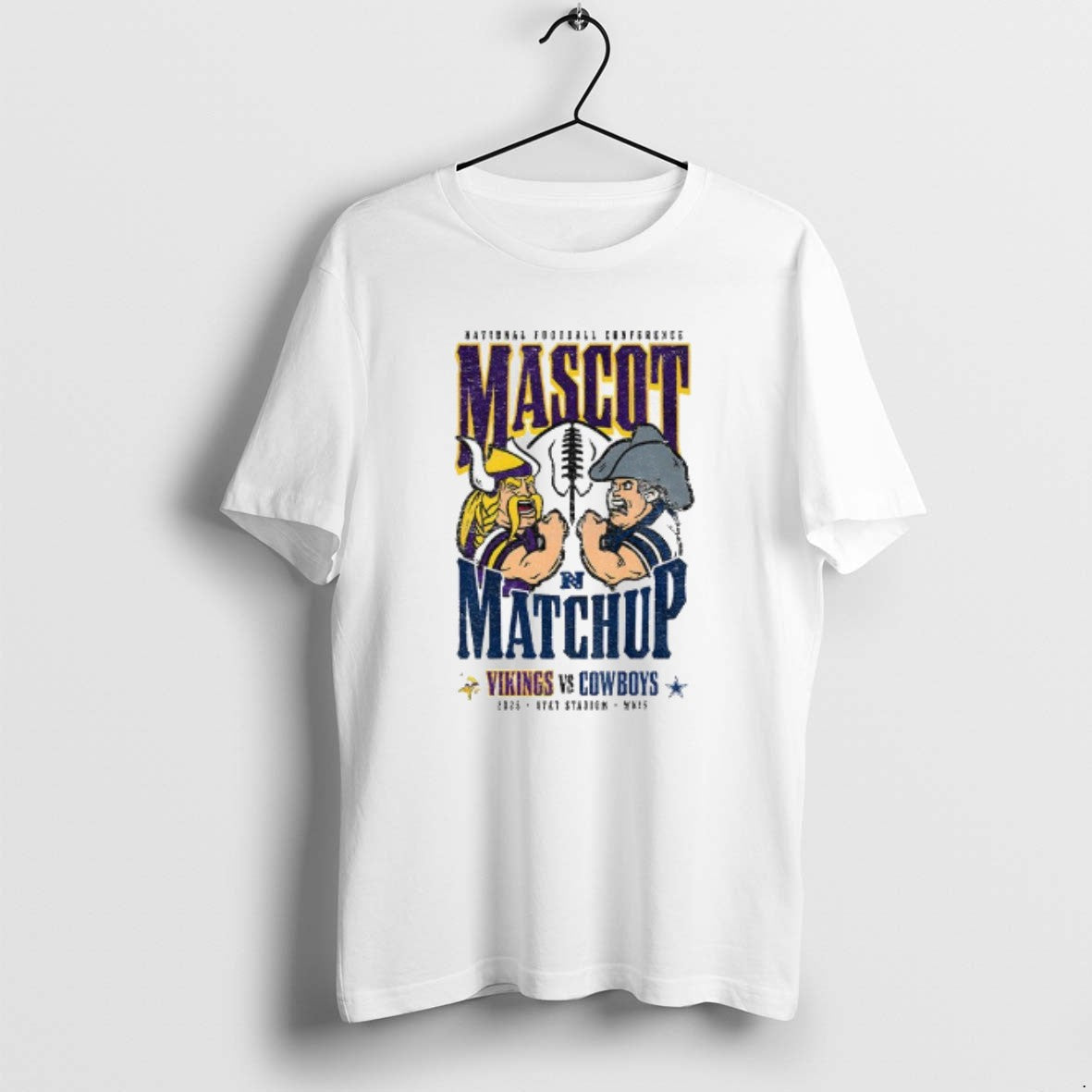 Official Minnesota Vikings Vs Dallas Cowboys National - Adult & Kids T-Shirts, Sweatshirts & Hoodies apparel design preview 1