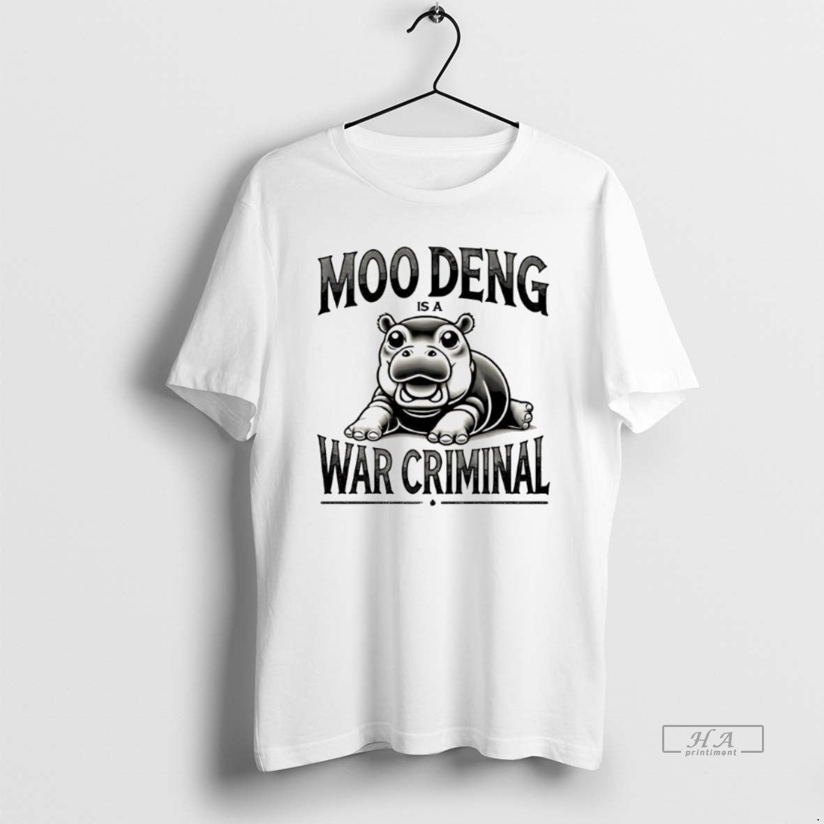 Official Moo Deng Is A War Criminal - Adult & Kids T-Shirts, Sweatshirts & Hoodies apparel design preview 1