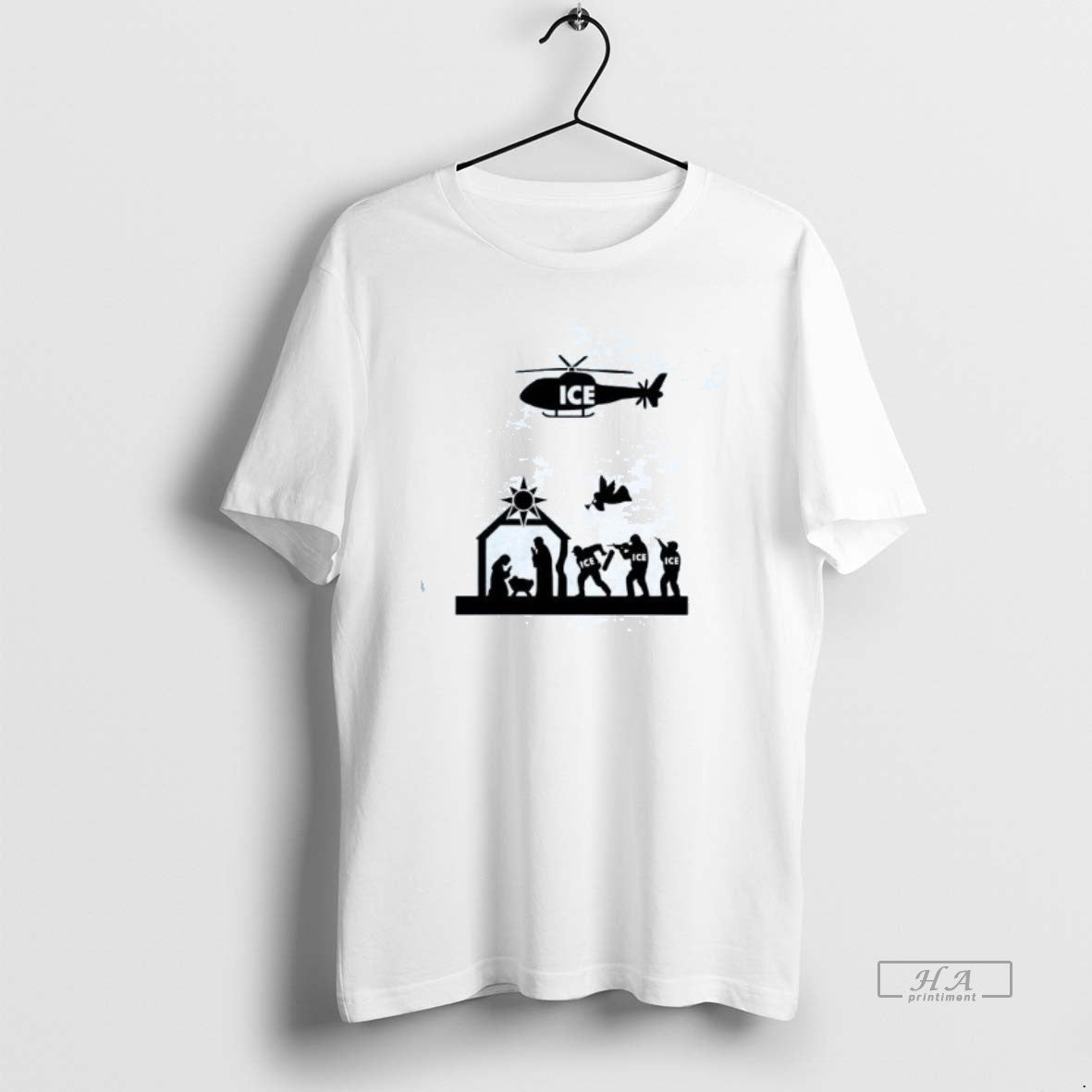 Official Nativity Scene Ice Raid - Adult & Kids T-Shirts, Sweatshirts & Hoodies apparel design preview 1