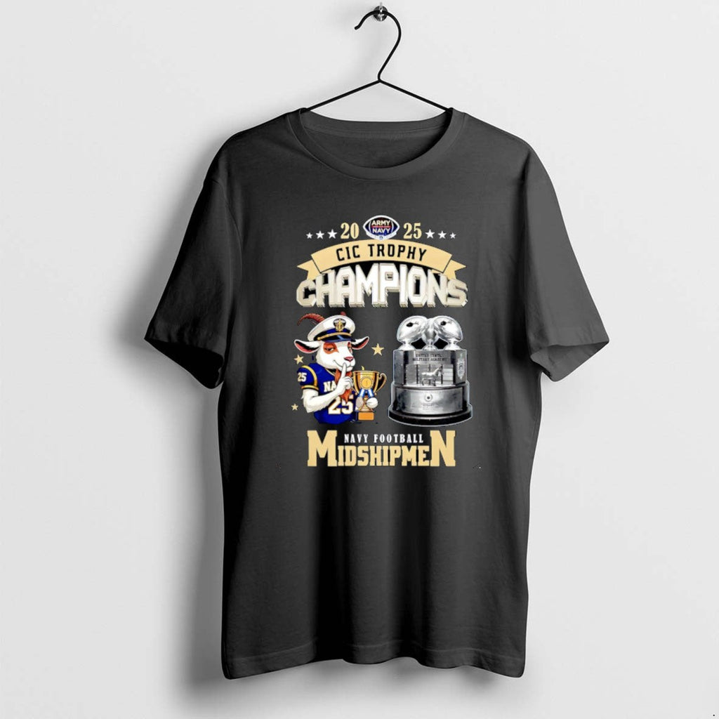 Official Navy Midshipmen Football 2025 Cic Trophy - Adult & Kids T-Shirts, Sweatshirts & Hoodies apparel design preview 1