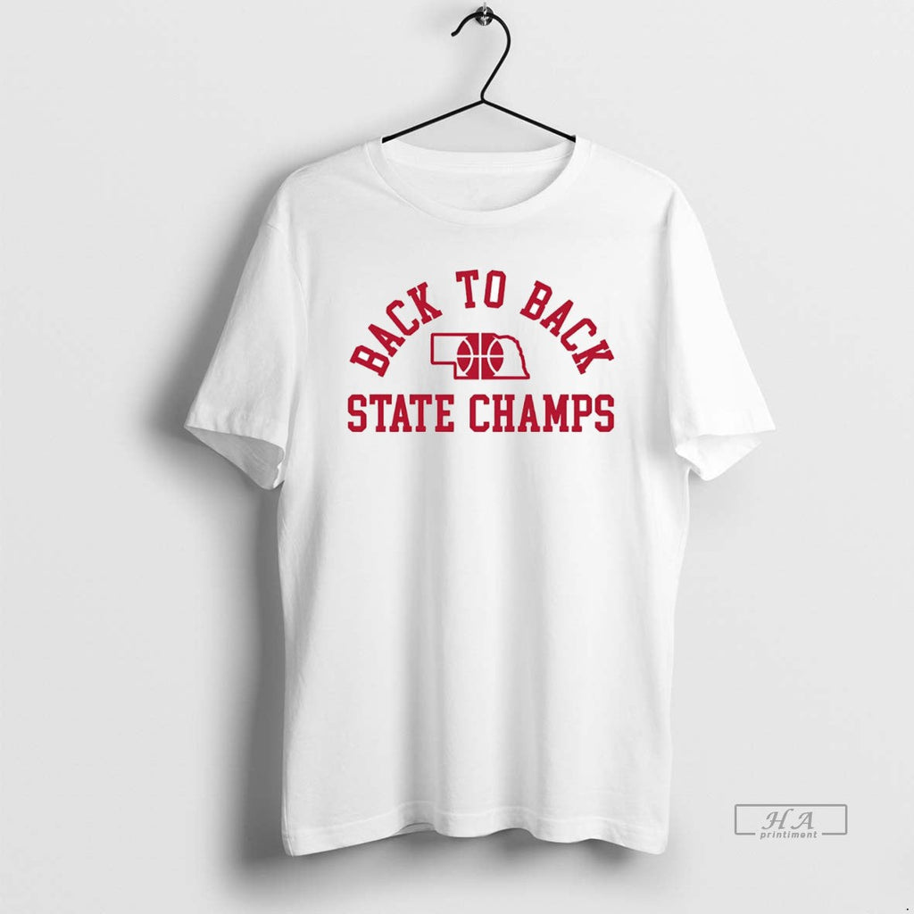 Official Nebraska Cornhuskers Back To State Champs - Adult & Kids T-Shirts, Sweatshirts & Hoodies apparel design preview 1