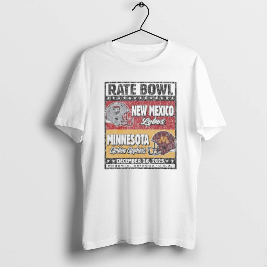 Official New Mexico Lobos Vs Minnesota Golden Gophers - Adult & Kids T-Shirts, Sweatshirts & Hoodies apparel design preview 1