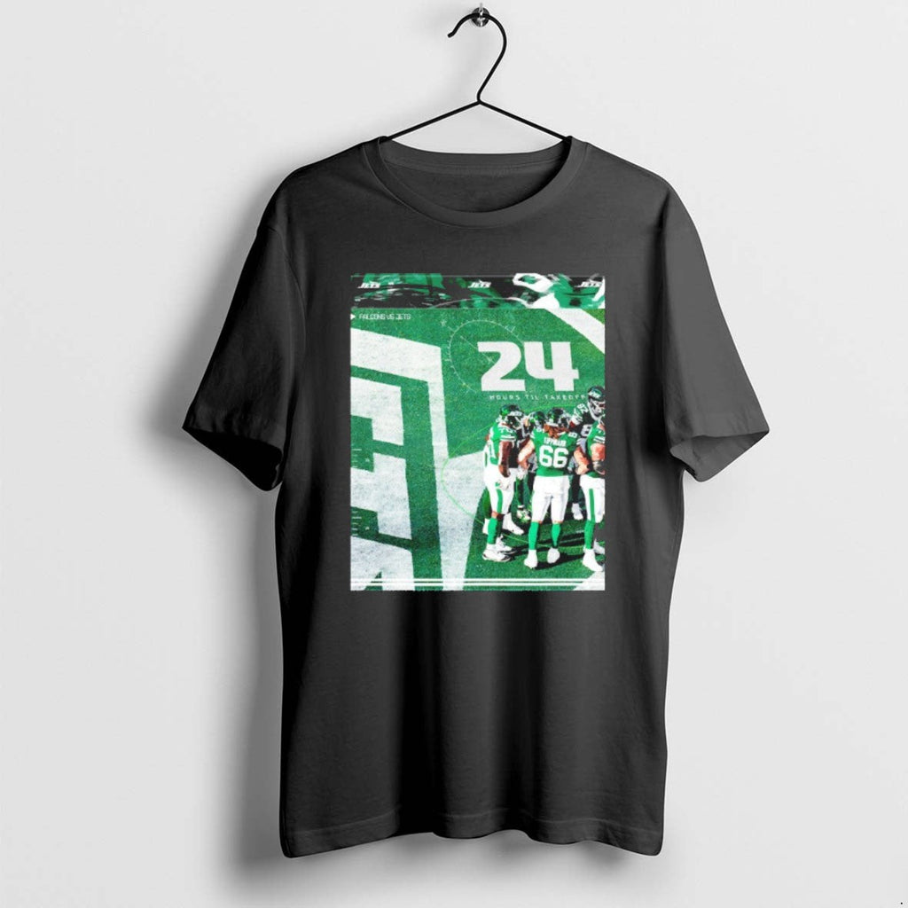 Official New York Jets 24 Hours Til Takeoff Player - Adult & Kids T-Shirts, Sweatshirts & Hoodies apparel design preview 1
