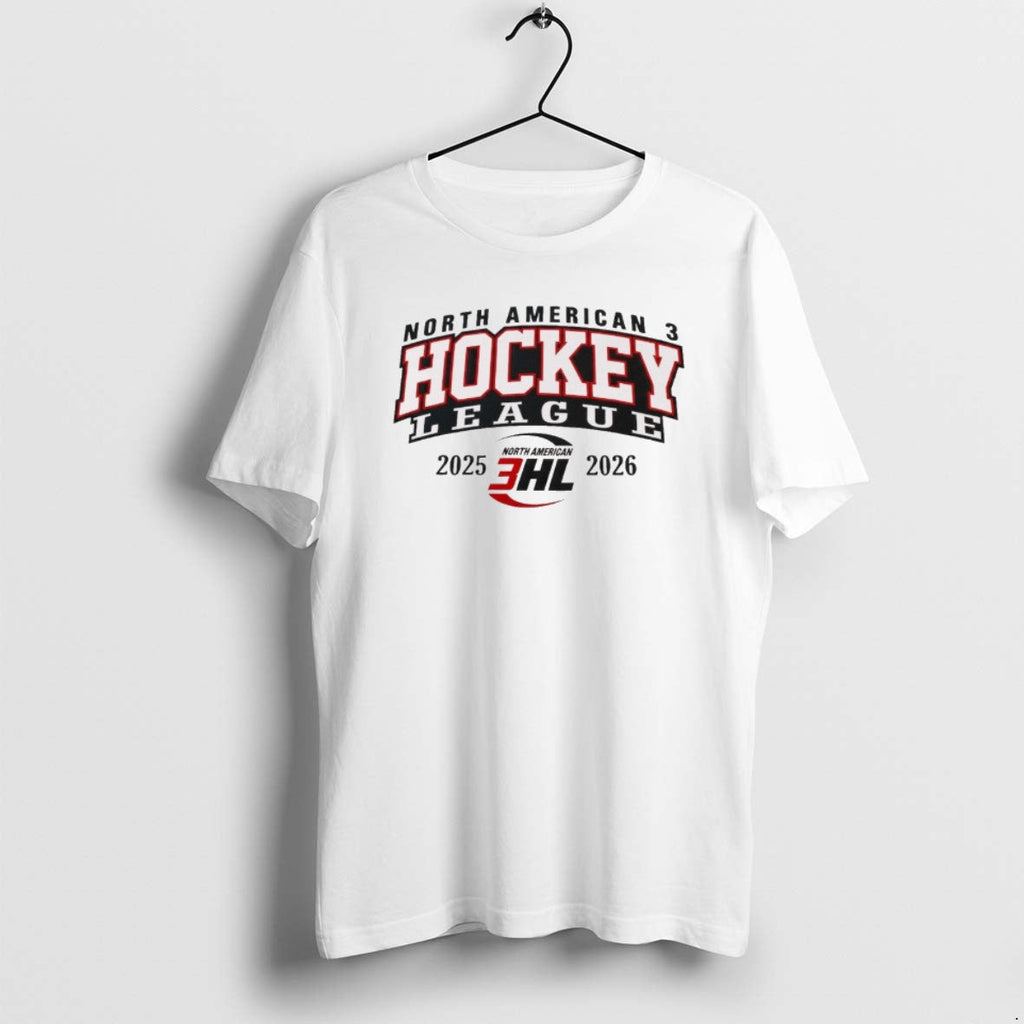 Official North American 3hl Hockey League 2025 2026 - Adult & Kids T-Shirts, Sweatshirts & Hoodies apparel design preview 1
