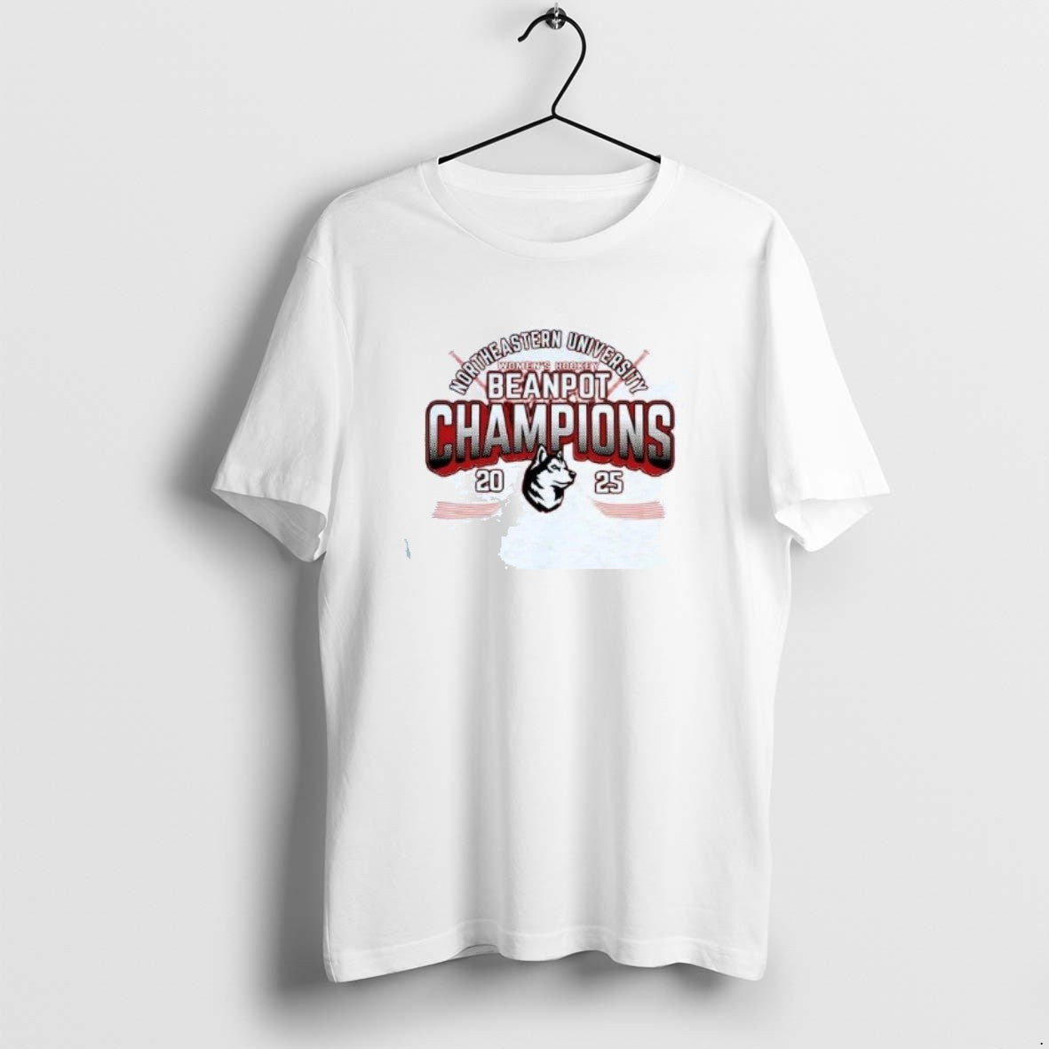 Official Northeastern Huskies 2025 Womens Hockey - Adult & Kids T-Shirts, Sweatshirts & Hoodies apparel design preview 1