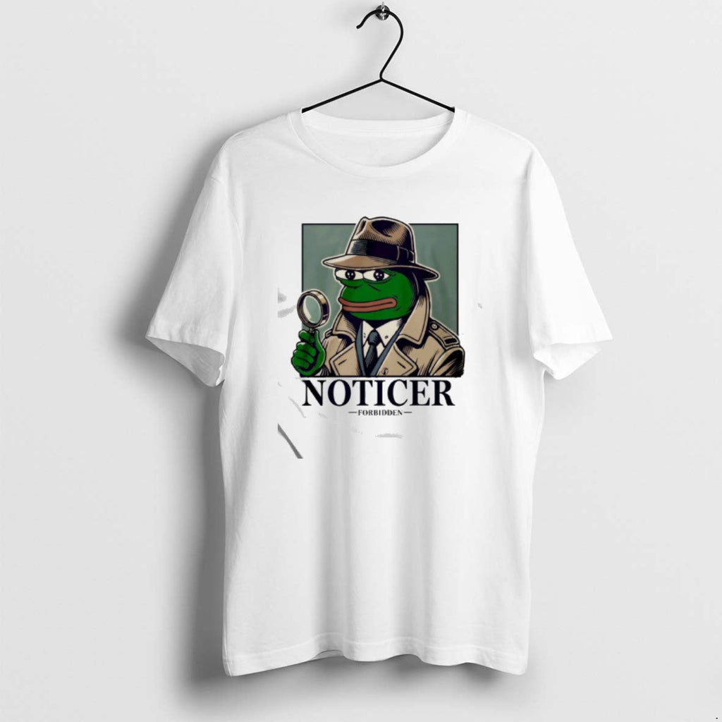 Official Noticer Pepe Forbidden Frog - Adult & Kids T-Shirts, Sweatshirts & Hoodies apparel design preview 1