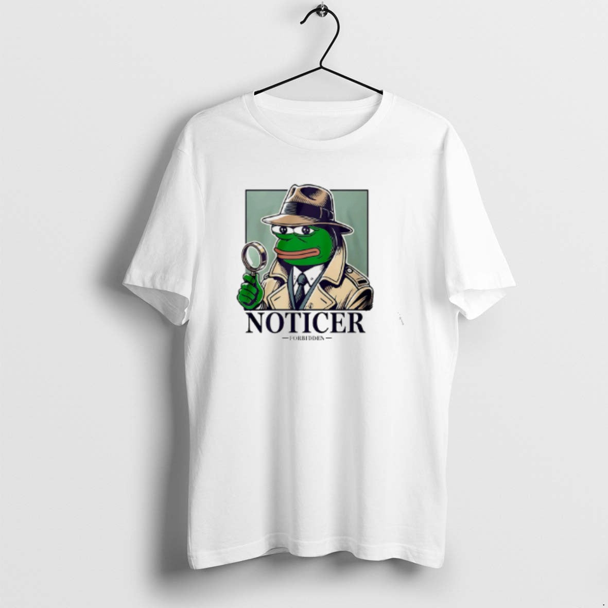 Official Noticer Pepe Forbidden - Adult & Kids T-Shirts, Sweatshirts & Hoodies apparel design preview 1