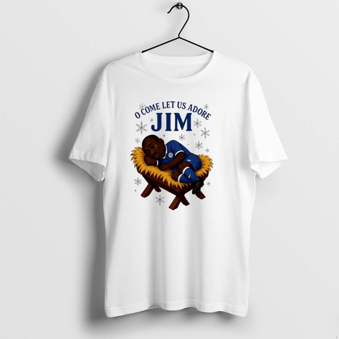 Official O Come Let Us Adore Jim Chelsea Christmas - Adult & Kids T-Shirts, Sweatshirts & Hoodies apparel design preview 1