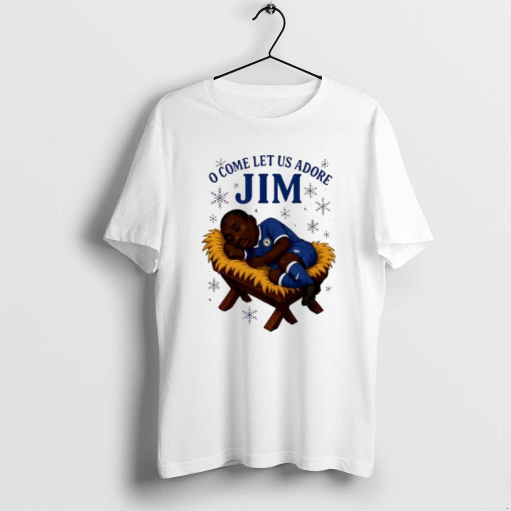 Official O Come Let Us Adore Jim Chelsea Christmas - Adult & Kids T-Shirts, Sweatshirts & Hoodies apparel design preview 1