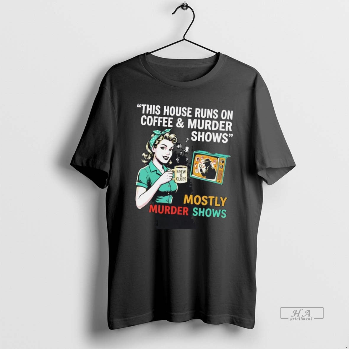 Official Owbiiahk This House Runs On Coffee And - Adult & Kids T-Shirts, Sweatshirts & Hoodies apparel design preview 1