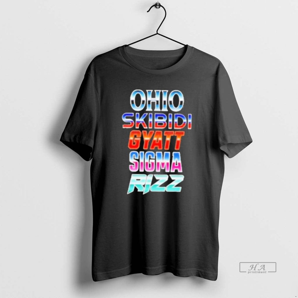Official Ohio Skibidi Gyatt Sigma Rizz Rainbow - Adult & Kids T-Shirts, Sweatshirts & Hoodies apparel design preview 1