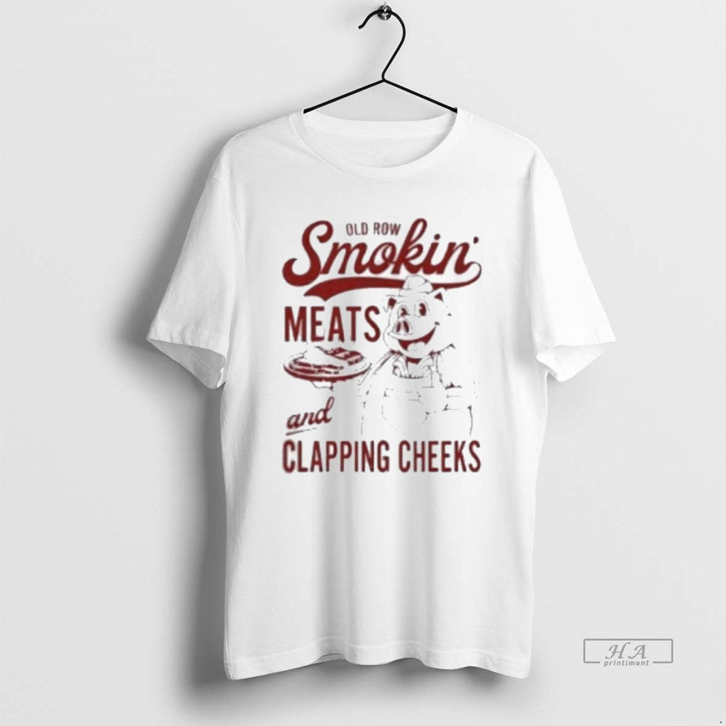 Official Old Row Smokin Meats And Clapping Cheeks - Adult & Kids T-Shirts, Sweatshirts & Hoodies apparel design preview 1