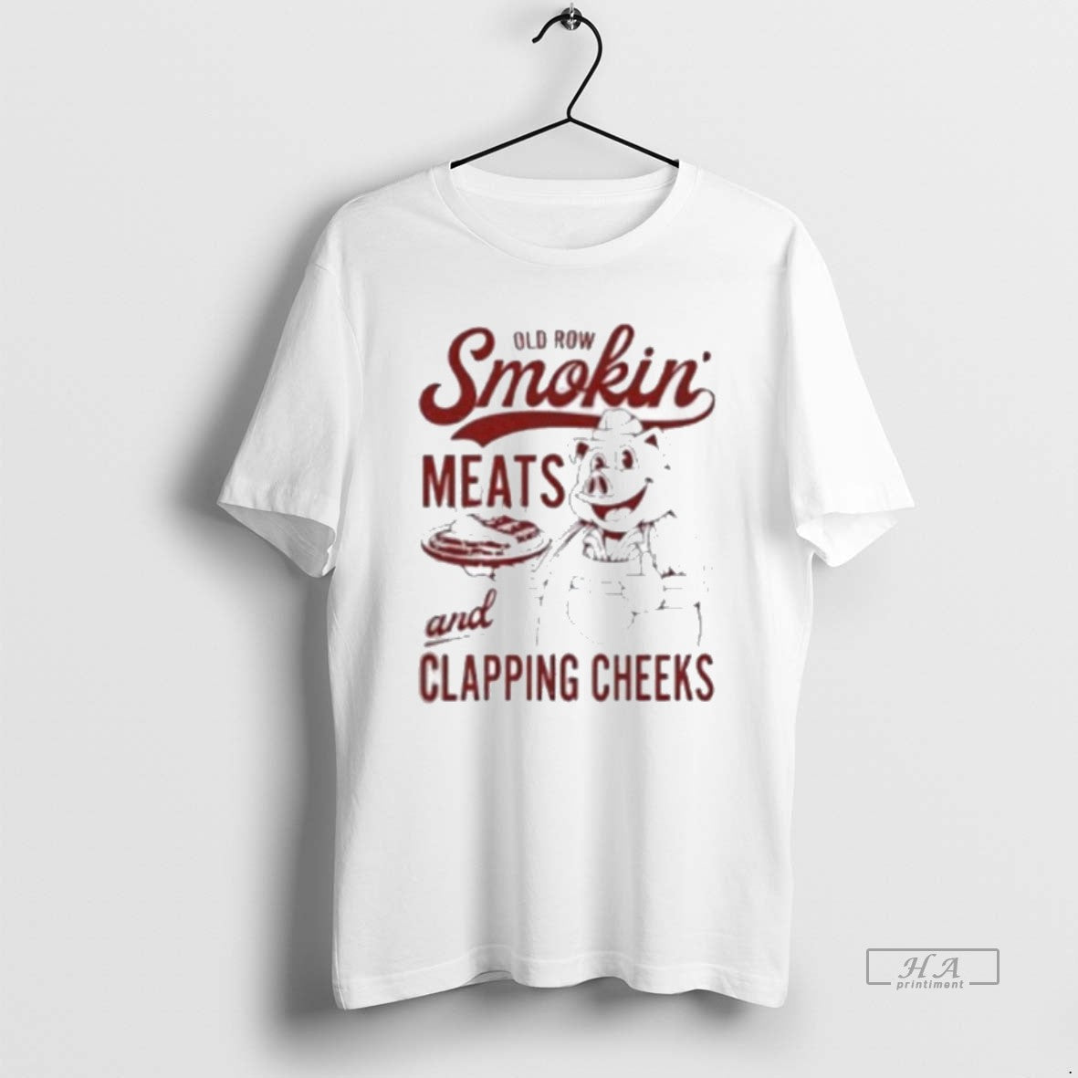 Official Old Row Smokin Meats And Clapping Cheeks - Adult & Kids T-Shirts, Sweatshirts & Hoodies apparel design preview 1