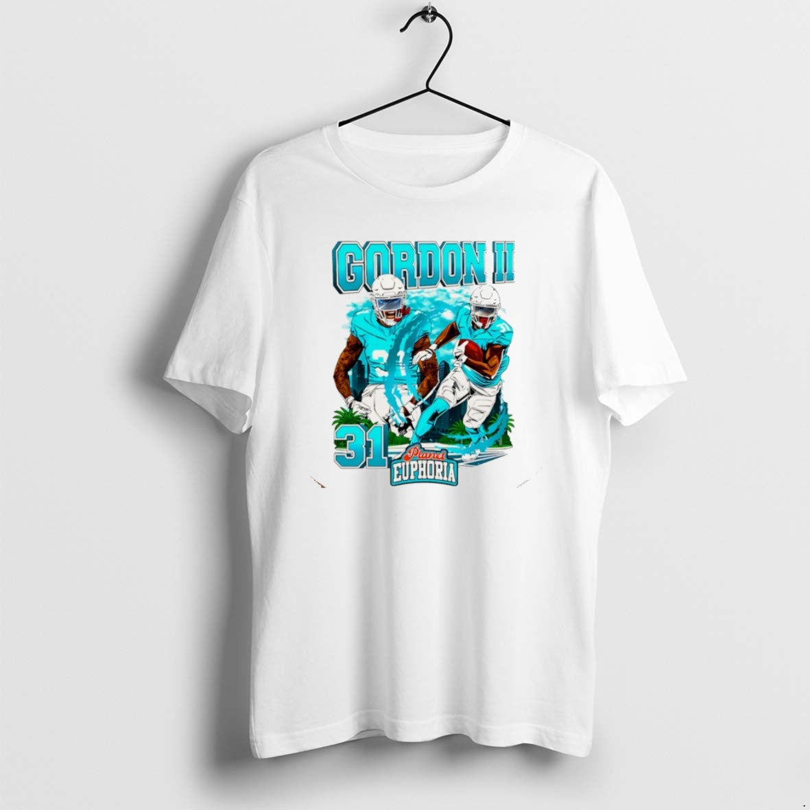 Official Ollie Gordon Ii Miami Dolphins Player Comic - Adult & Kids T-Shirts, Sweatshirts & Hoodies apparel design preview 1