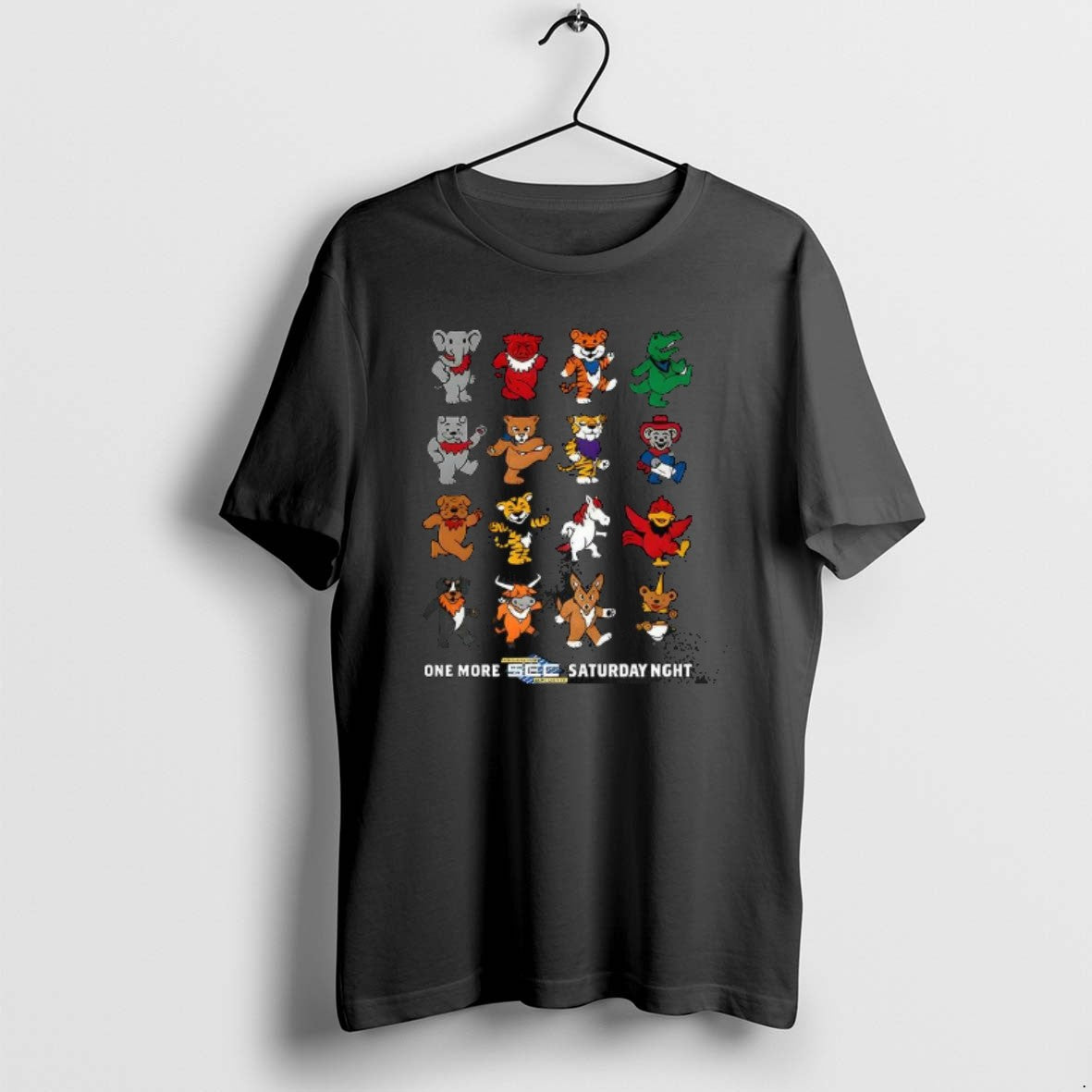 Official One More Sec Football Saturday Night Mascot - Adult & Kids T-Shirts, Sweatshirts & Hoodies apparel design preview 1