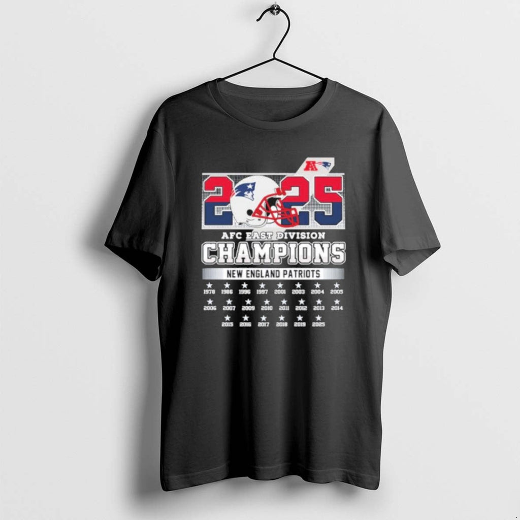 Official Patriots 2025 East Division Champs - Adult & Kids T-Shirts, Sweatshirts & Hoodies apparel design preview 1