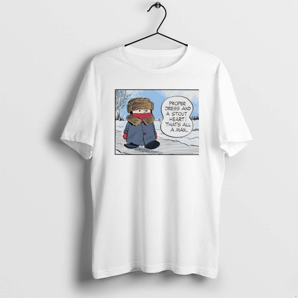 Official Peanuts Proper Dress And A Stout Heart Thats - Adult & Kids T-Shirts, Sweatshirts & Hoodies apparel design preview 1