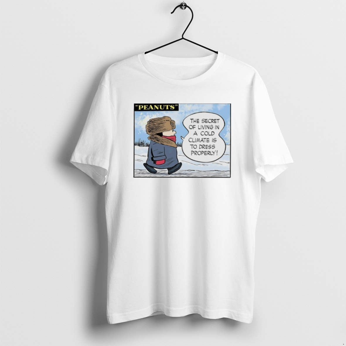 Official Peanuts The Secret Of Living In A Cold - Adult & Kids T-Shirts, Sweatshirts & Hoodies apparel design preview 1
