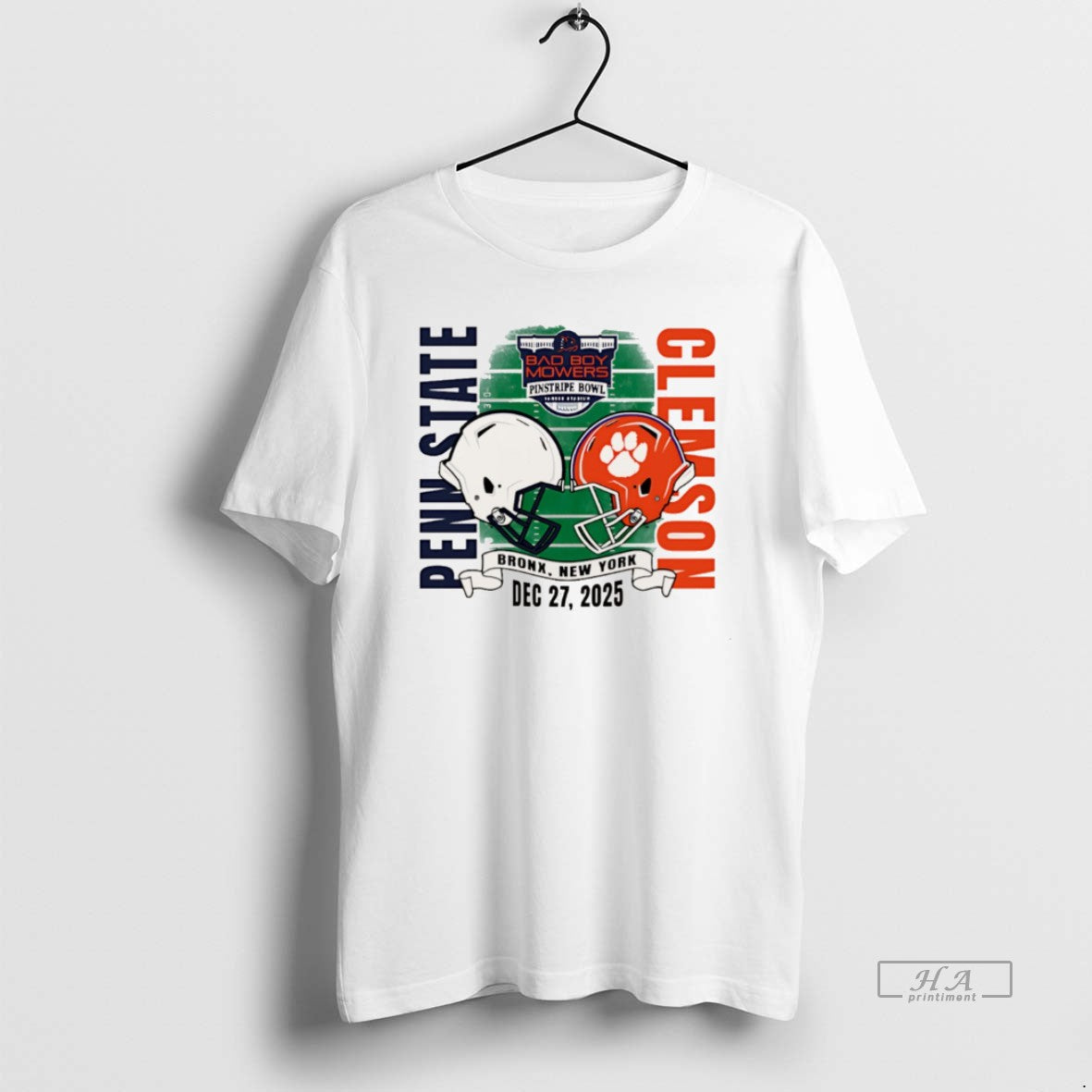 Official Penn State Vs Clemson 2025 Pinstripe Bowl - Adult & Kids T-Shirts, Sweatshirts & Hoodies apparel design preview 1