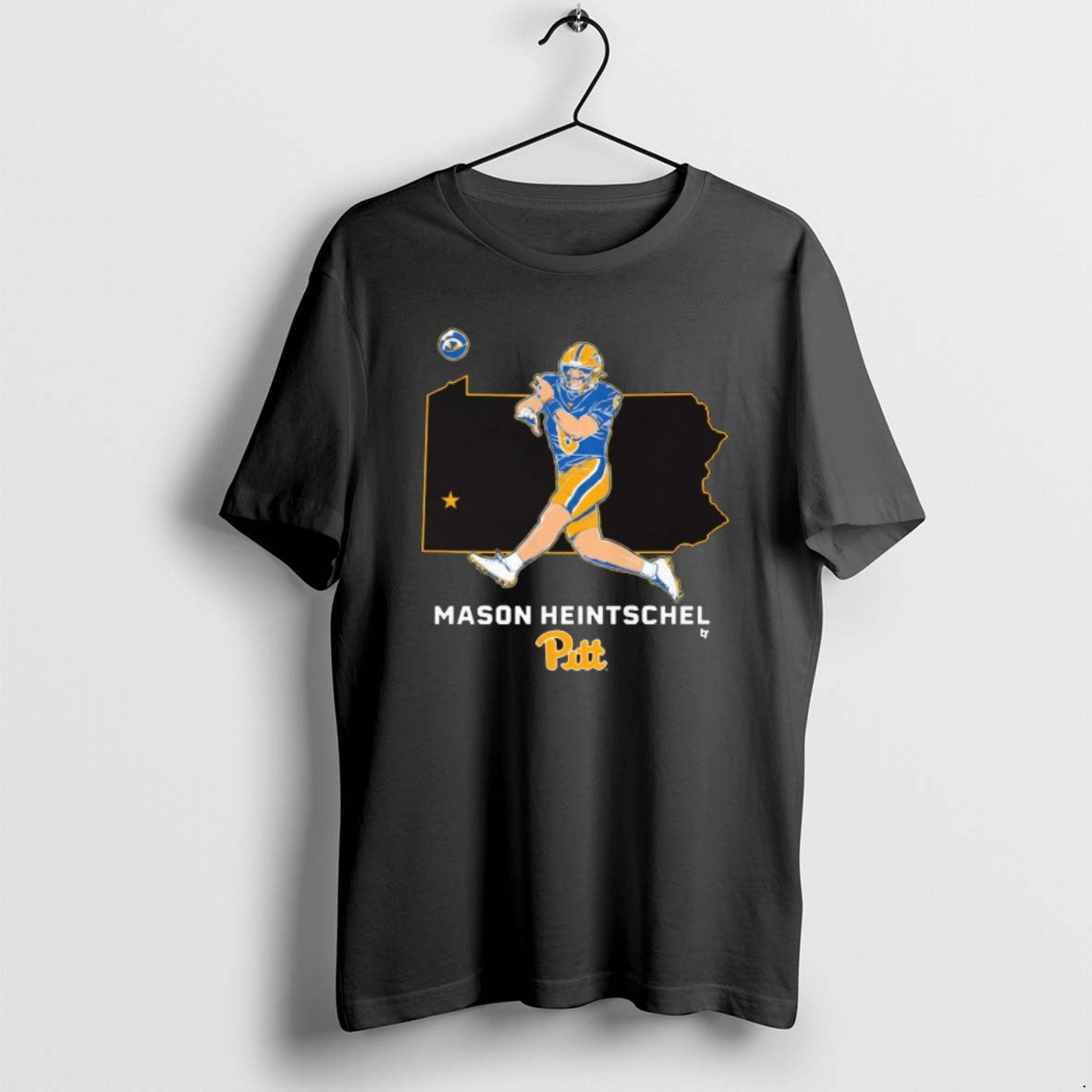 Official Pitt Panthers Football Mason Heintschel - Adult & Kids T-Shirts, Sweatshirts & Hoodies apparel design preview 1