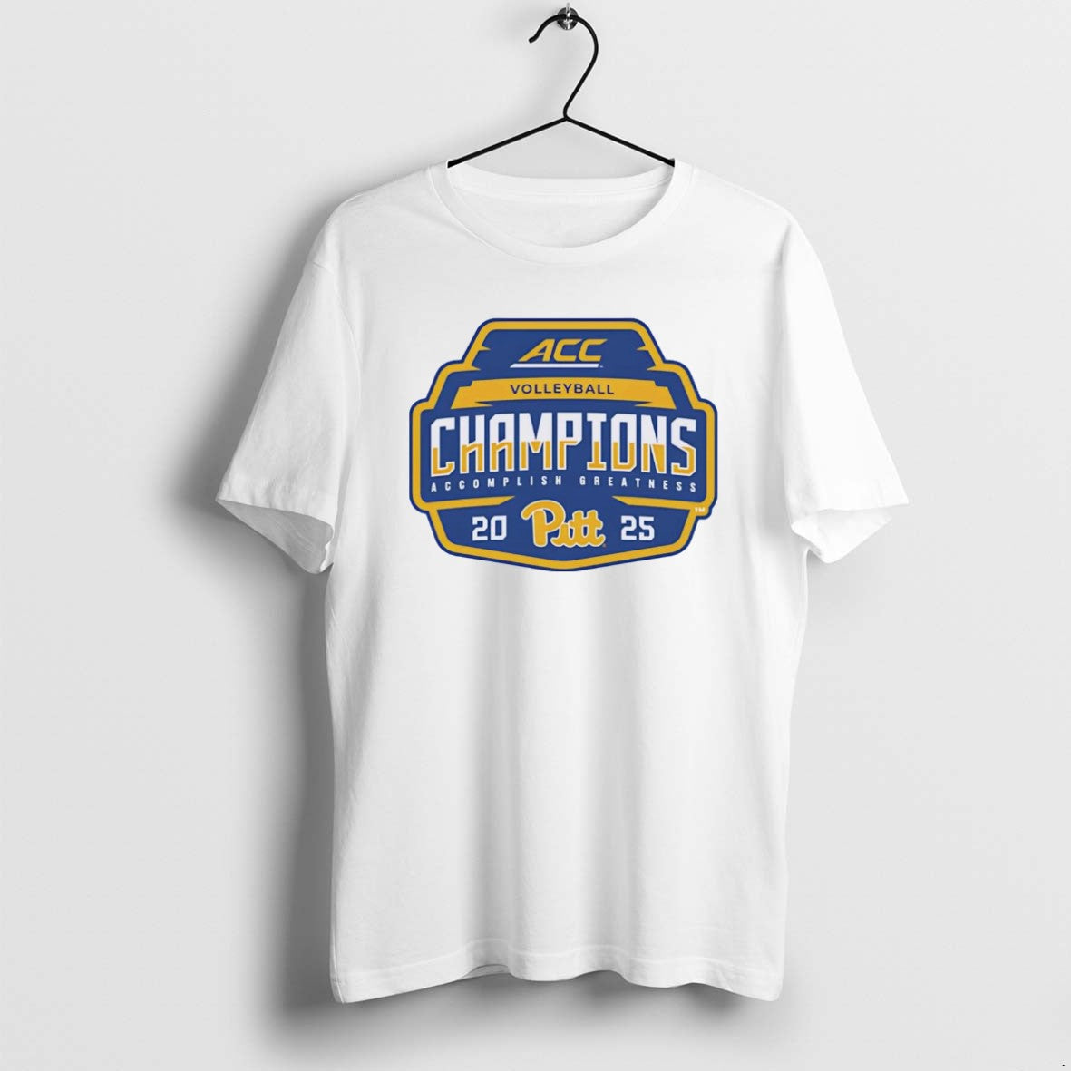 Official Pittsburgh Panthers 2025 Acc Volleyball - Adult & Kids T-Shirts, Sweatshirts & Hoodies apparel design preview 1