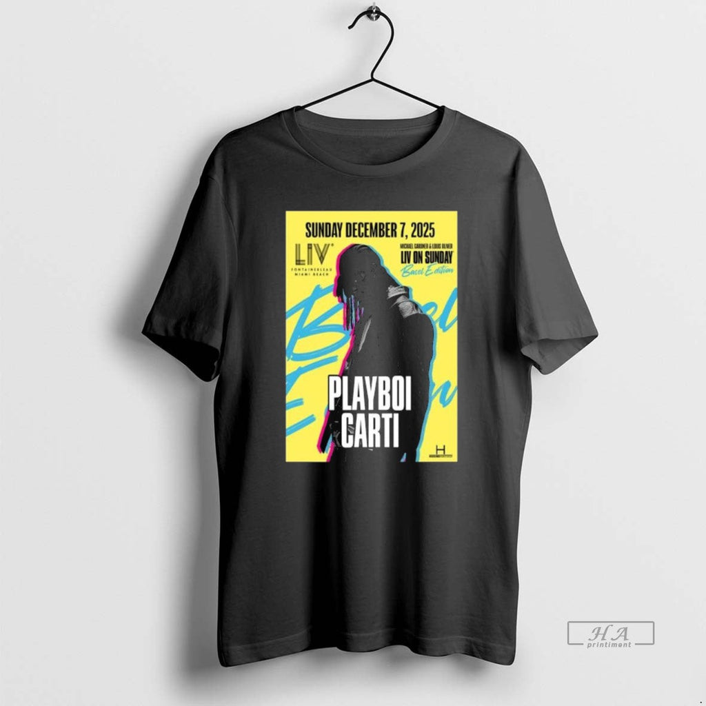 Official Playboi Carti Live At Liv Miami On December - Adult & Kids T-Shirts, Sweatshirts & Hoodies apparel design preview 1