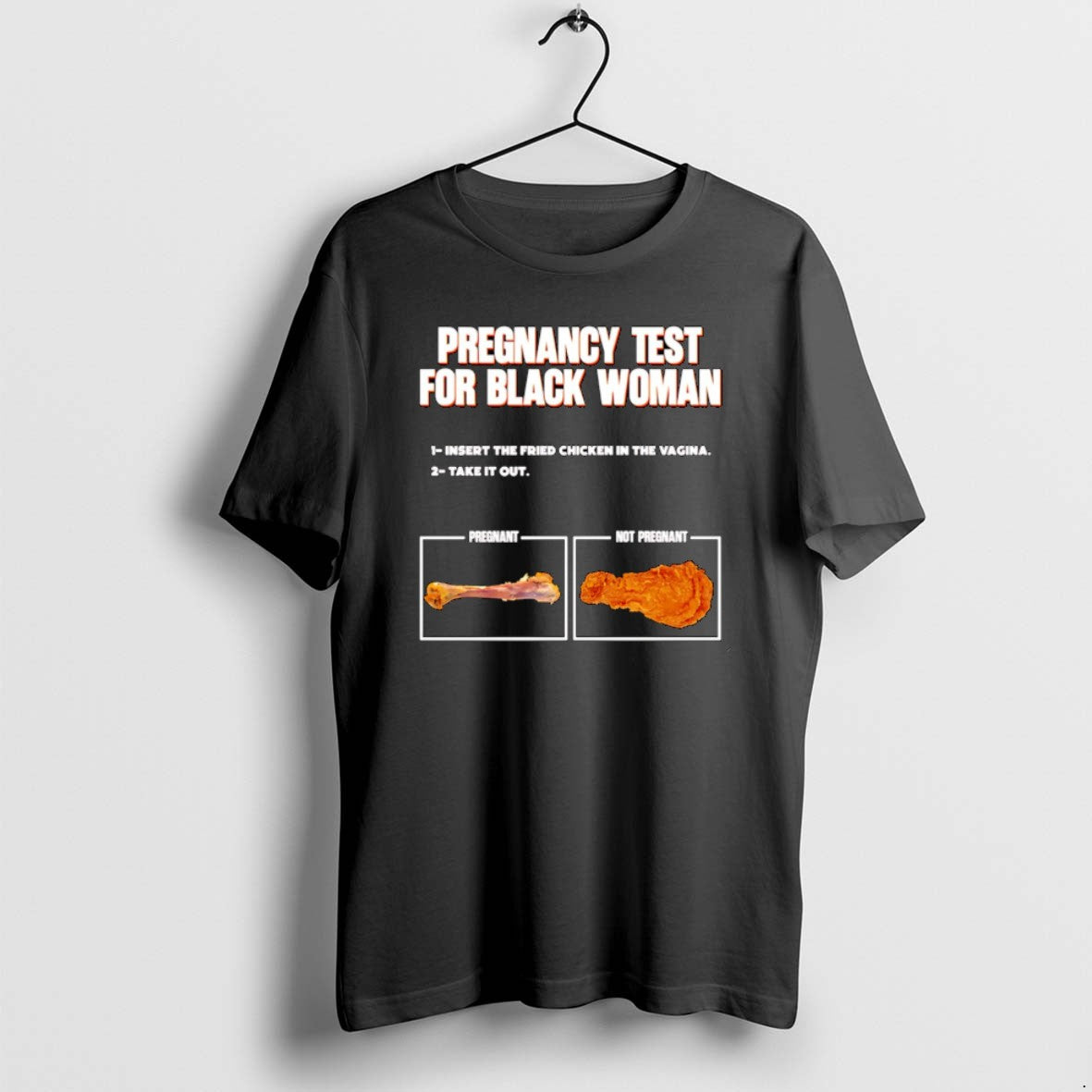 Official Pregnancy Test For Black Woman Christmas - Adult & Kids T-Shirts, Sweatshirts & Hoodies apparel design preview 1