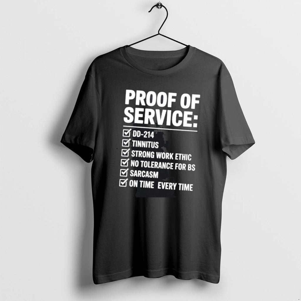 Official Proof Of Service On Time Every - Adult & Kids T-Shirts, Sweatshirts & Hoodies apparel design preview 1