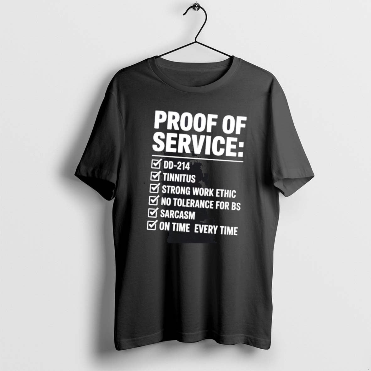 Official Proof Of Service On Time Every - Adult & Kids T-Shirts, Sweatshirts & Hoodies apparel design preview 1