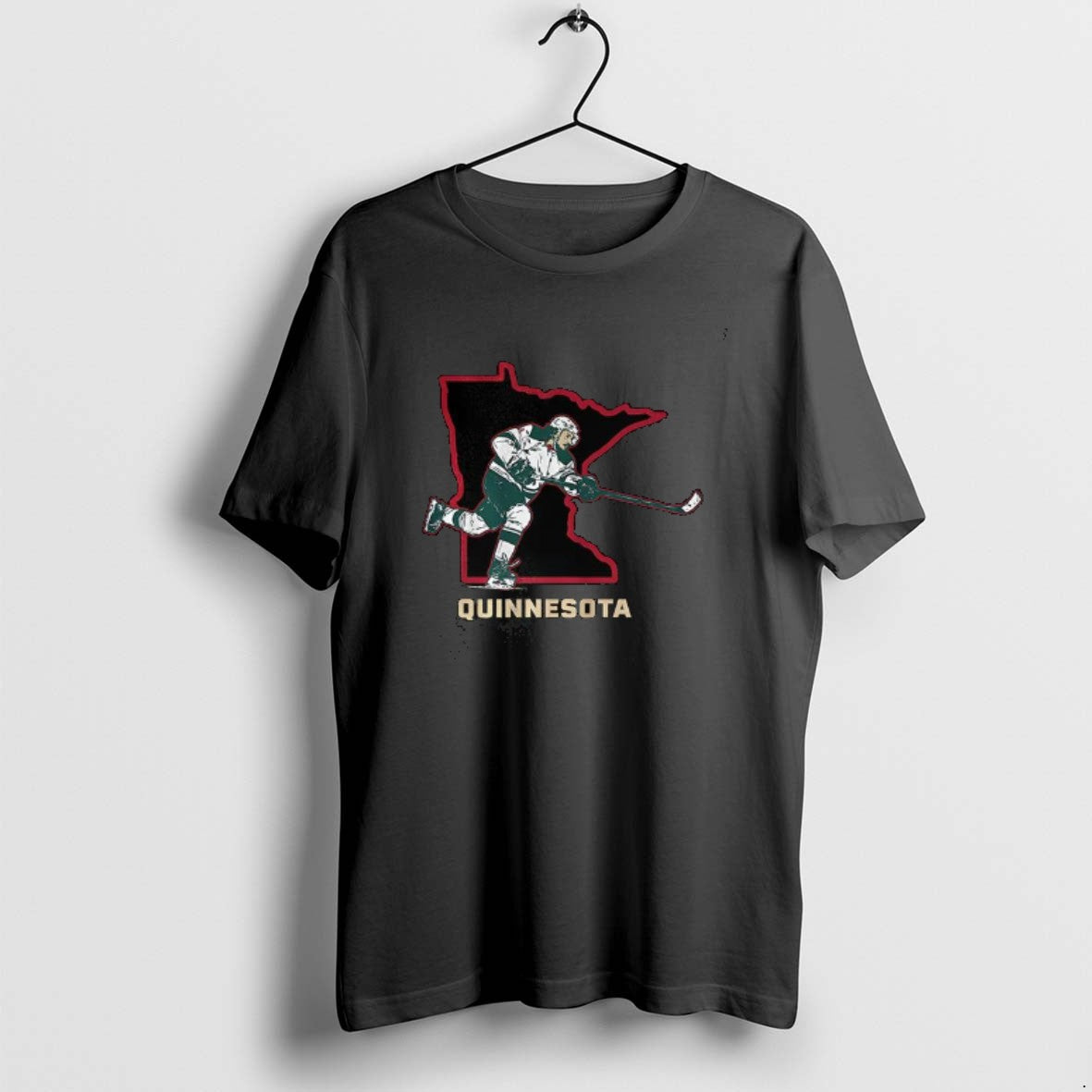 Official Quinn Hughes Minnesota Wild Nhl Quinnesota - Adult & Kids T-Shirts, Sweatshirts & Hoodies apparel design preview 1