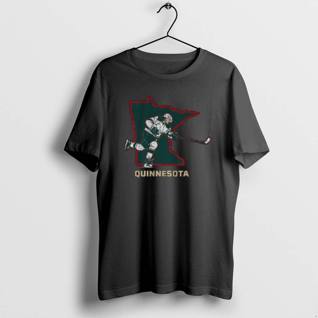 Official Quinn Hughes Quinnesota Welcome To Minnesota - Adult & Kids T-Shirts, Sweatshirts & Hoodies apparel design preview 1