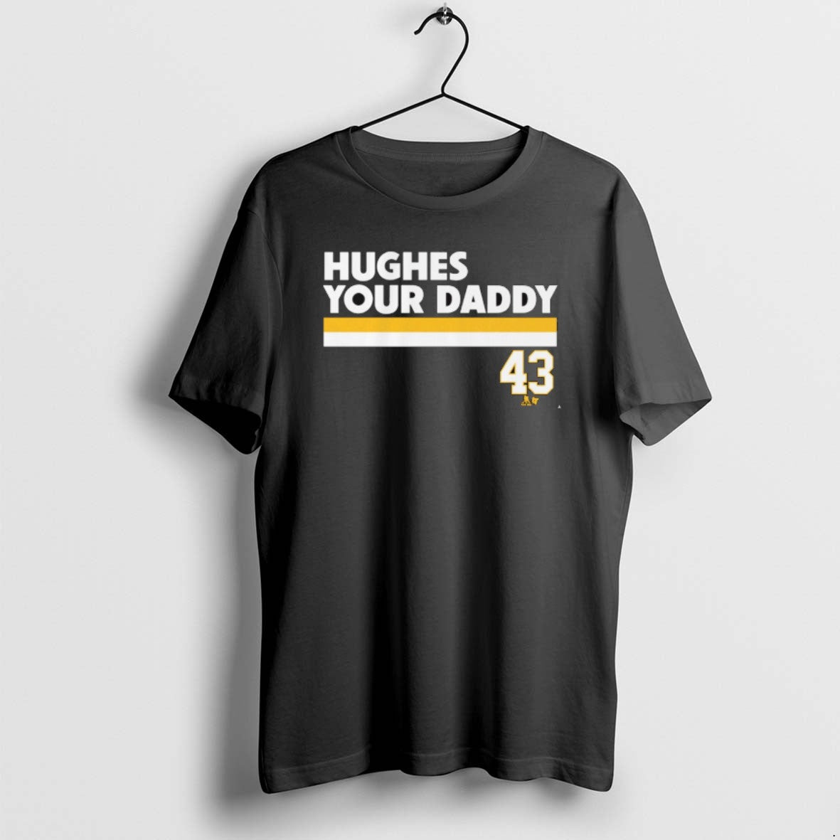 Official Quinn Hughes Your Daddy 43 Minnesota Wild - Adult & Kids T-Shirts, Sweatshirts & Hoodies apparel design preview 1